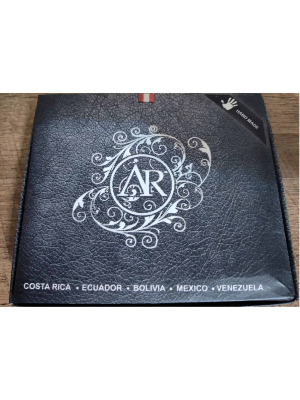 ARON Men's Black and Brown Bifold Wallet